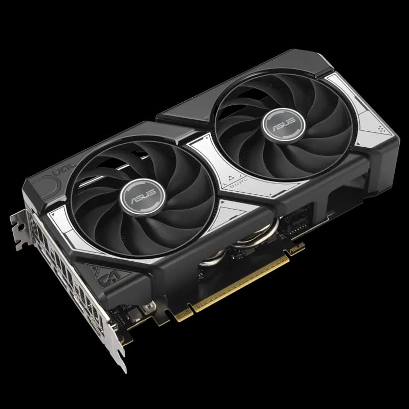 ASUS Dual RTX 5060 Ti 8GB OC با فنهای Axial-tech کارت گرافیک ایسوس 5060 Ti با سیستم خنککننده دو فن